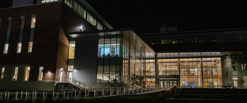 Business Hall at Night