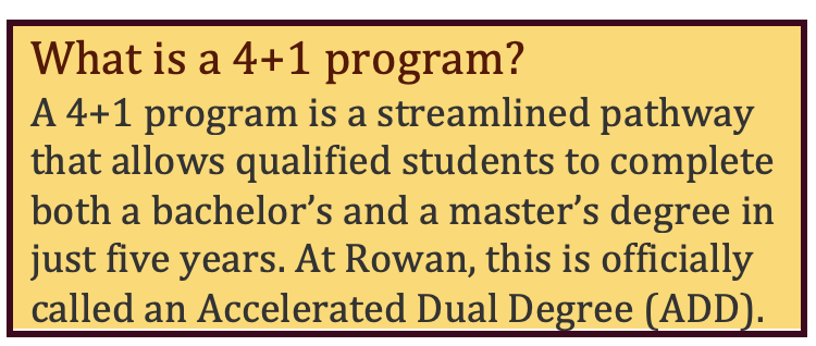 What is the 4+1 program