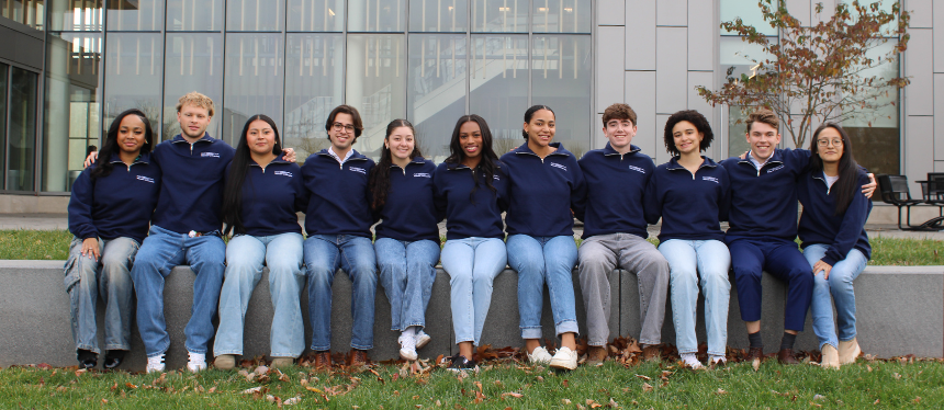 American Marketing Association Posing for Photo. 